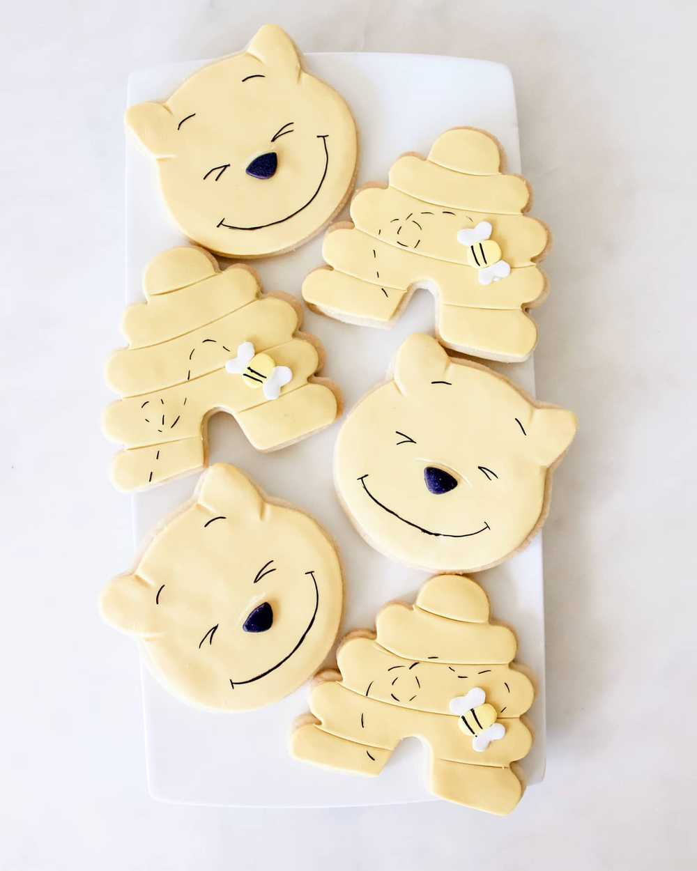 Winnie the Pooh Bear Decorated Sugar Cookies