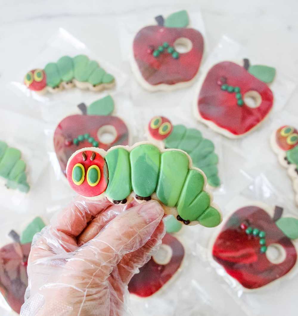 Eric Carle Hungry Caterpillar Apples Storybook Sugar Cookies