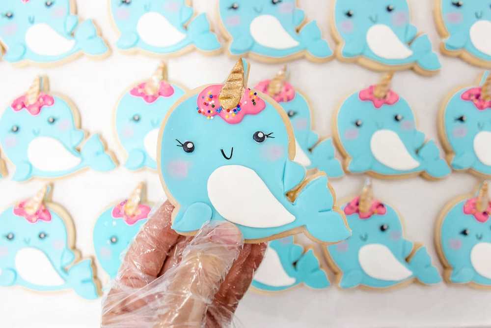 Narwhal Unicorn of the Sea Sugar Cookies