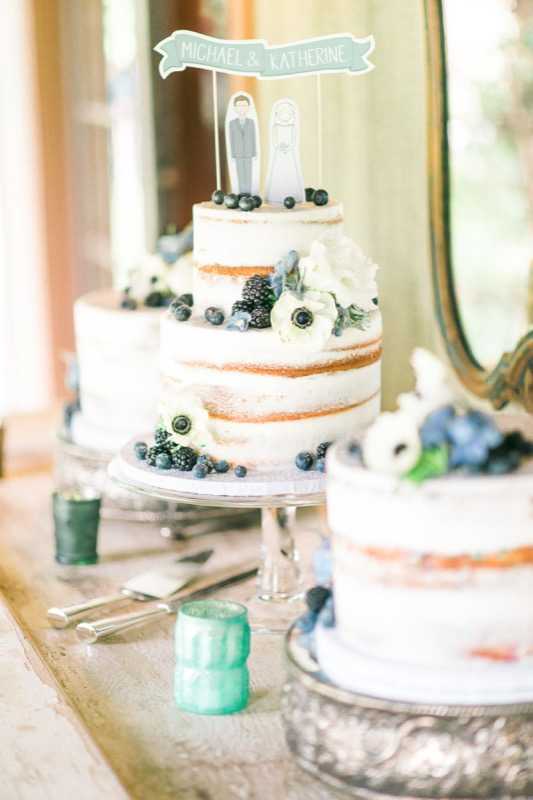 naked trio wedding cake (1)