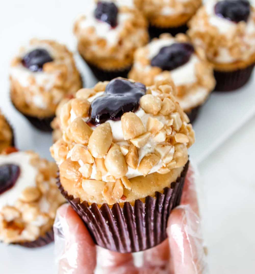 Peanut Butter and Jelly Cupcake