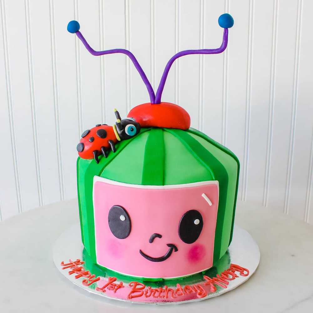 Cocomelon Cartoon Birthday Cake