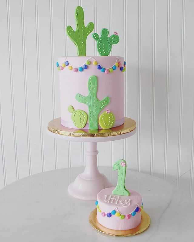 Cactus BIrthday Girl Cake First