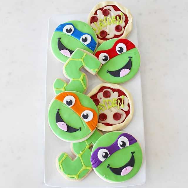 Ninja Turtle Inspired Cookies