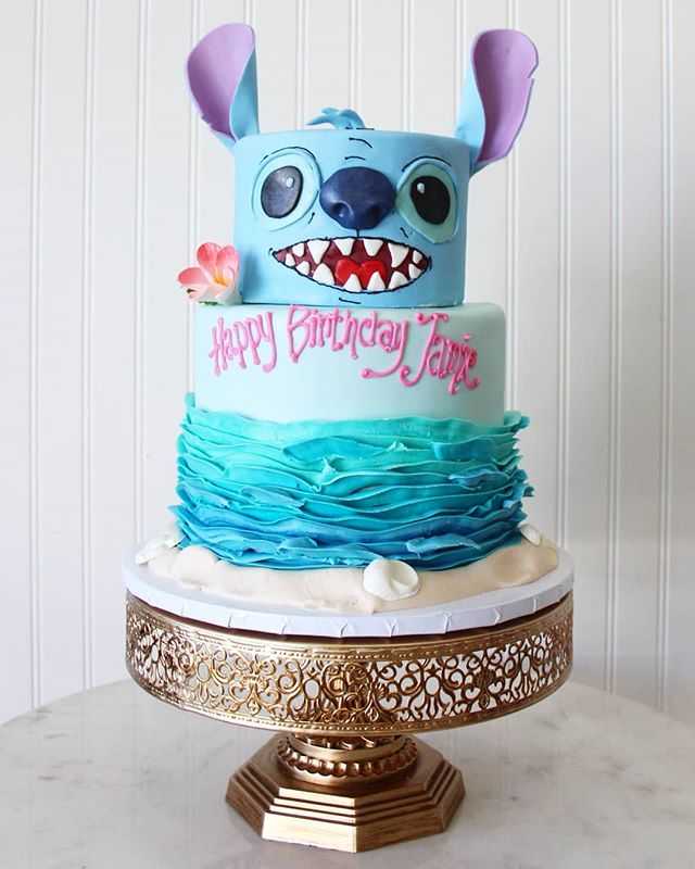 Lilo and Stitch Disney Cake Birthday Ocean Beach Party