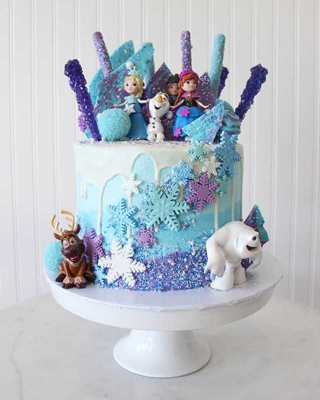 Frozen Disney Snow Flake Cake BIrthday Desserts Elsa Princess