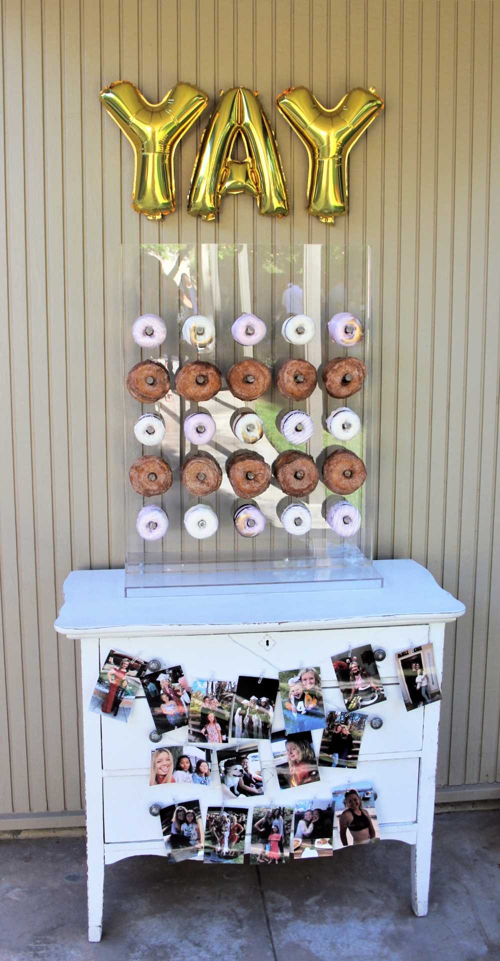 dessert donut wall table birthday cake 