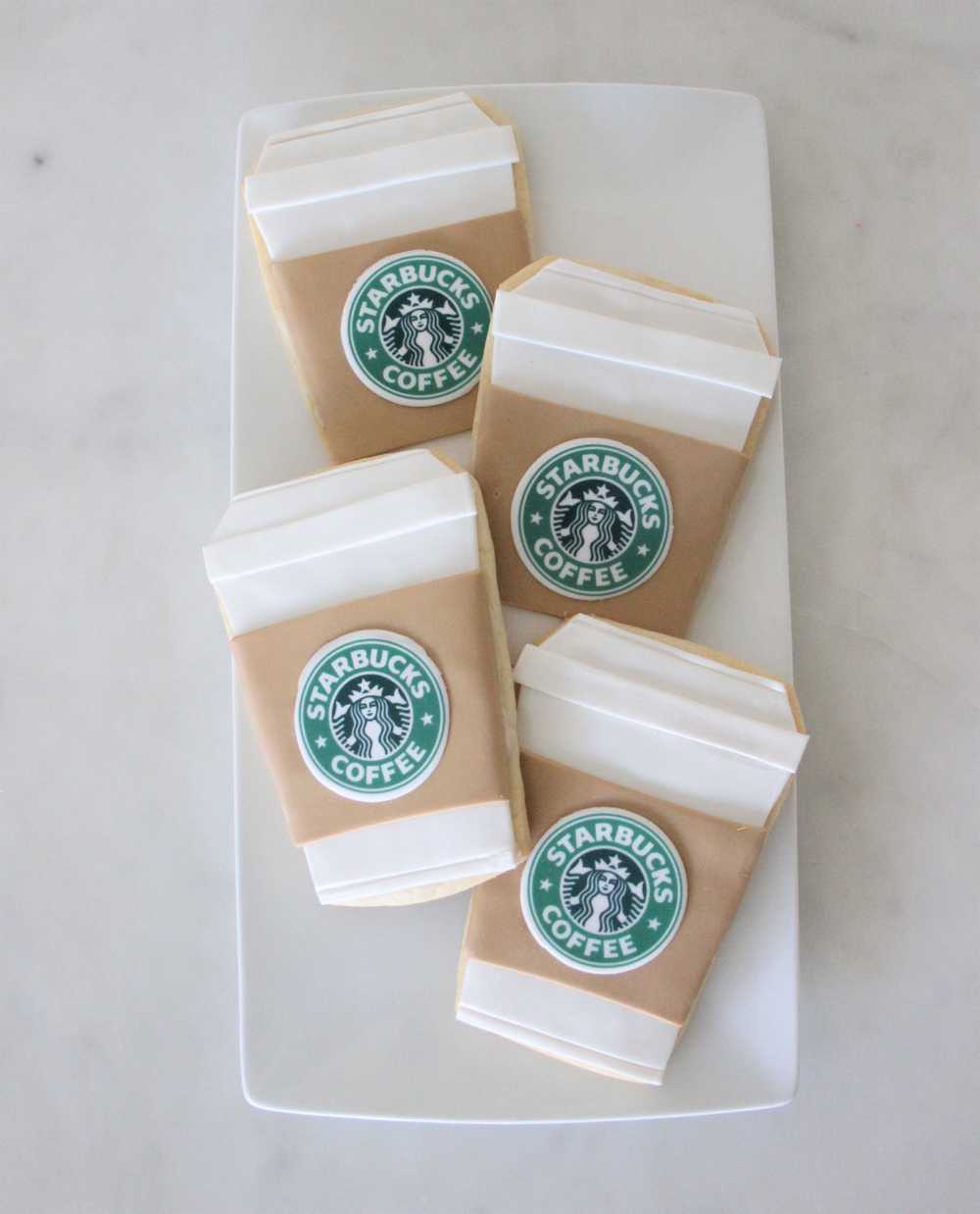 Starbucks latte coffee espresso sugar cookie favor birthday 