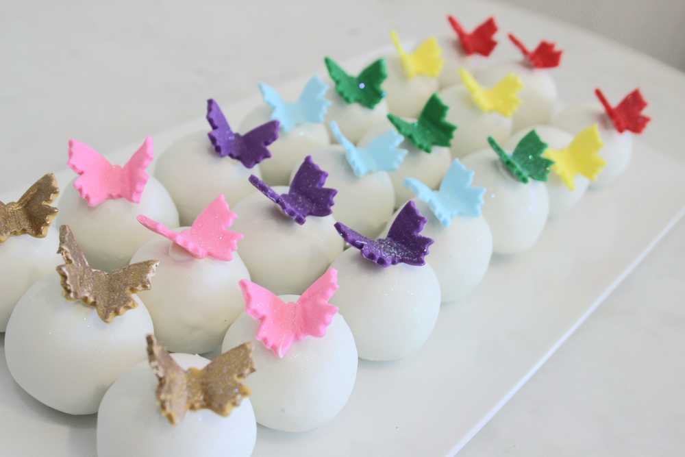 Cake Pops Butterfly Dessert BIrthday rainbow