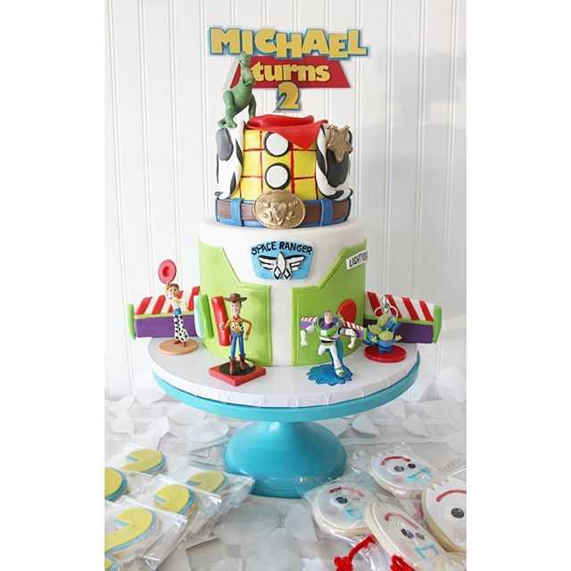 toy story birthday cake woody buzz lightyear pixar party forkie