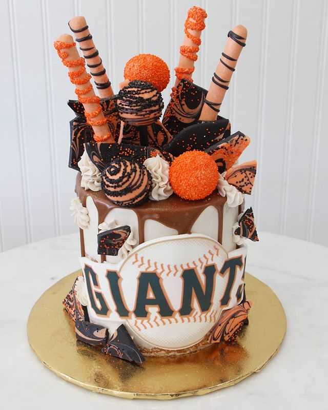 Giants Baseball Sports Boy Birthday Cake