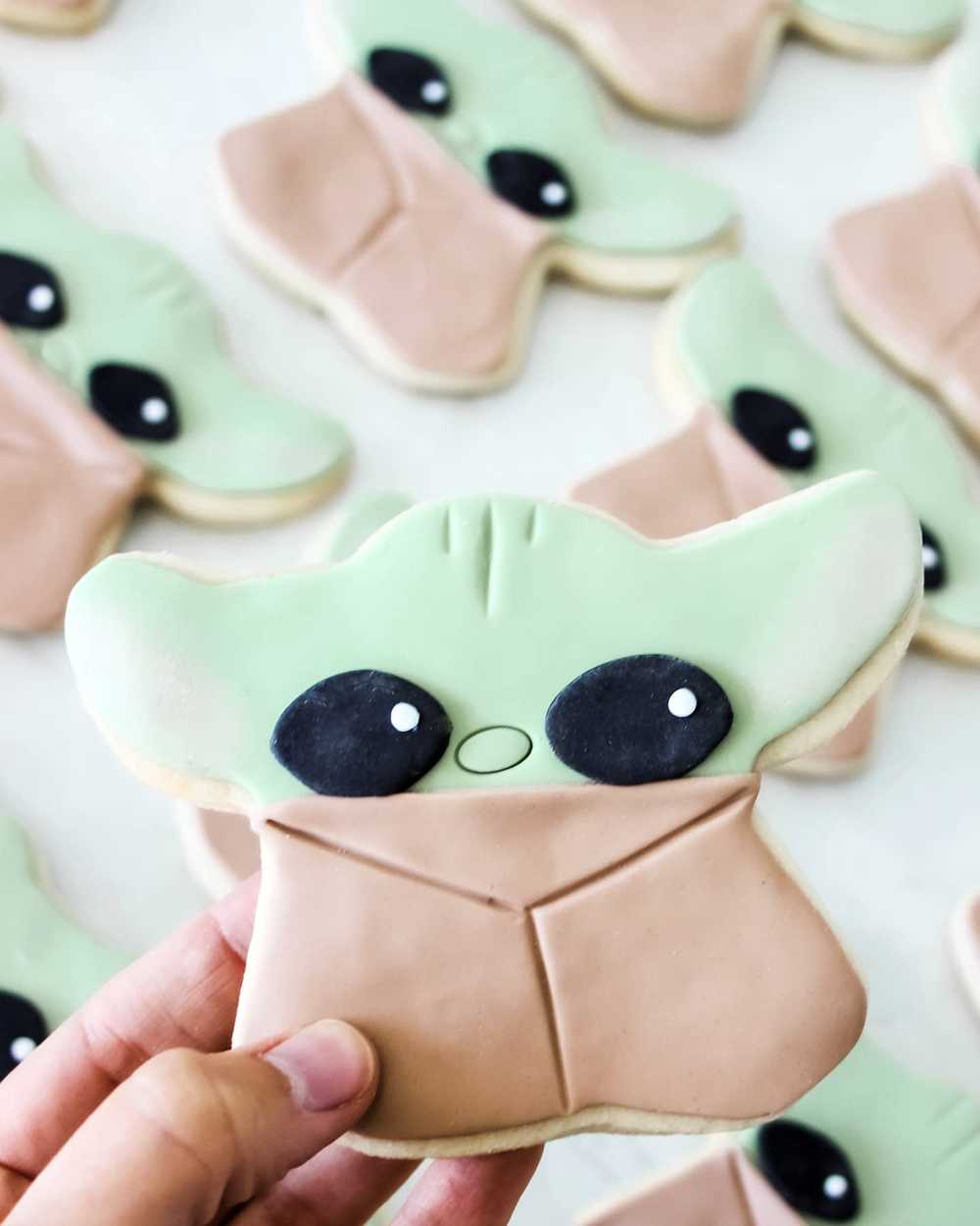 Baby Yoda Sugar Cookie Favor Mandalorian Star Wars Birthday