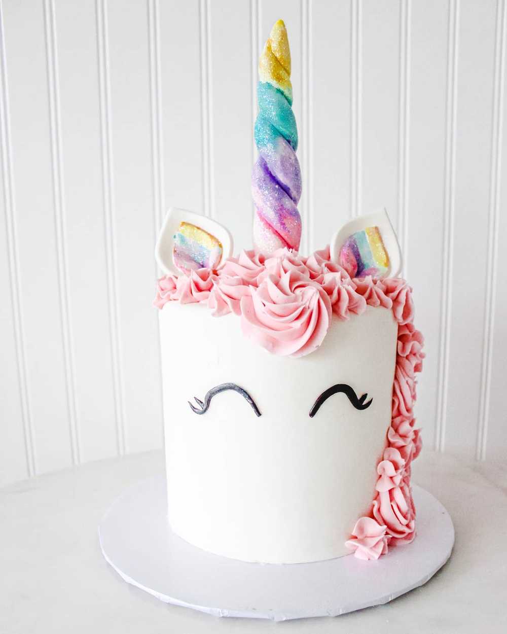 Rainbow Unicorn Birthday Cake