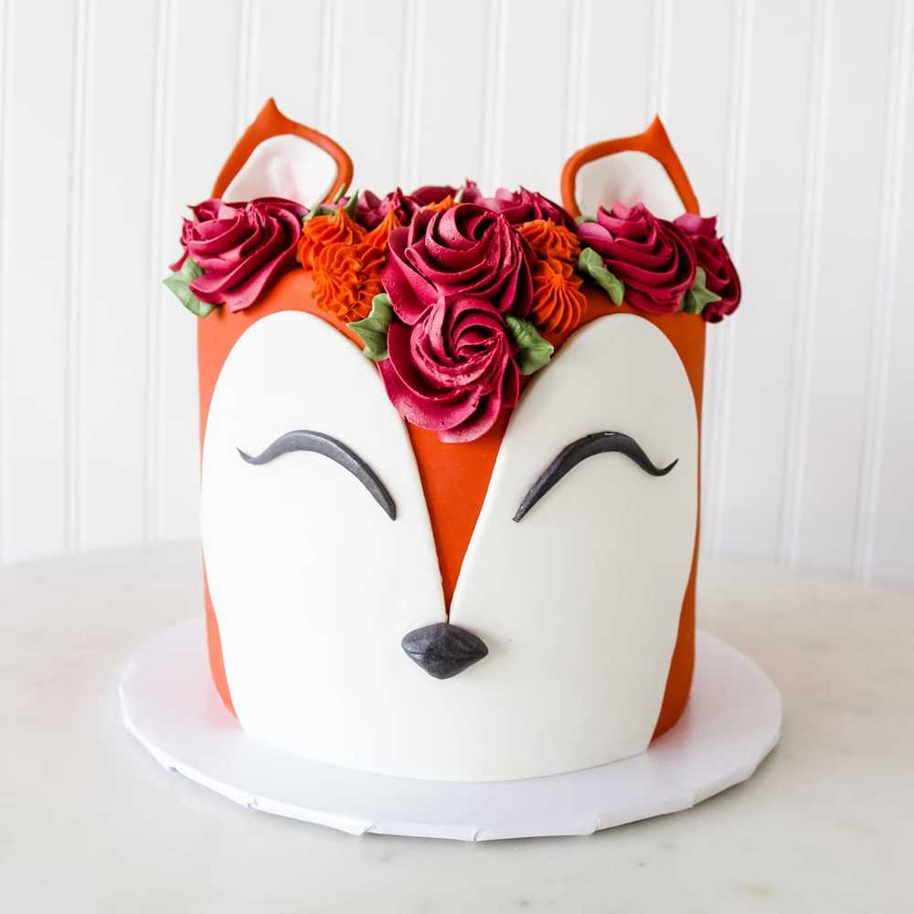 Fox Birthday Cake