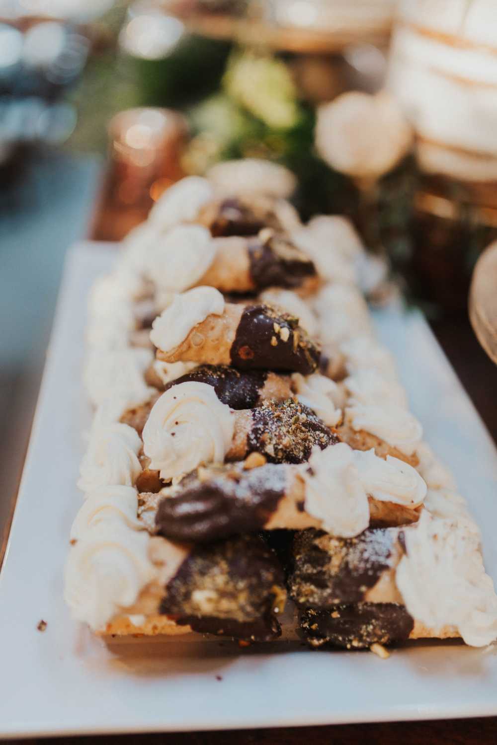 Wedding Dessert Table Cannoli Pies Garden Vintage Barn Cake